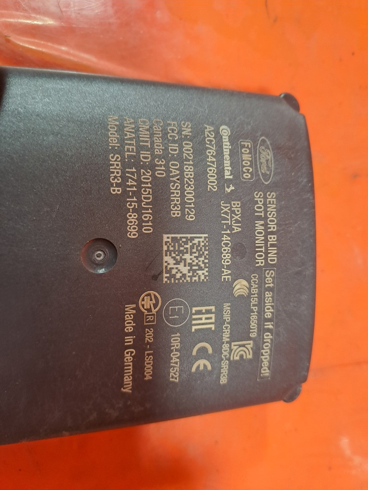 ✅2019 Ford Focus MK4 ST-Line Blind Spot Radar Monitor Sensor JX7T-14C689-AE A354 - Image 2