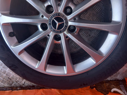 2019 Mercedes A Class W177 Alloy Wheel w/ Tyre 205/55 R17 A1774010300 A382 - Image 4
