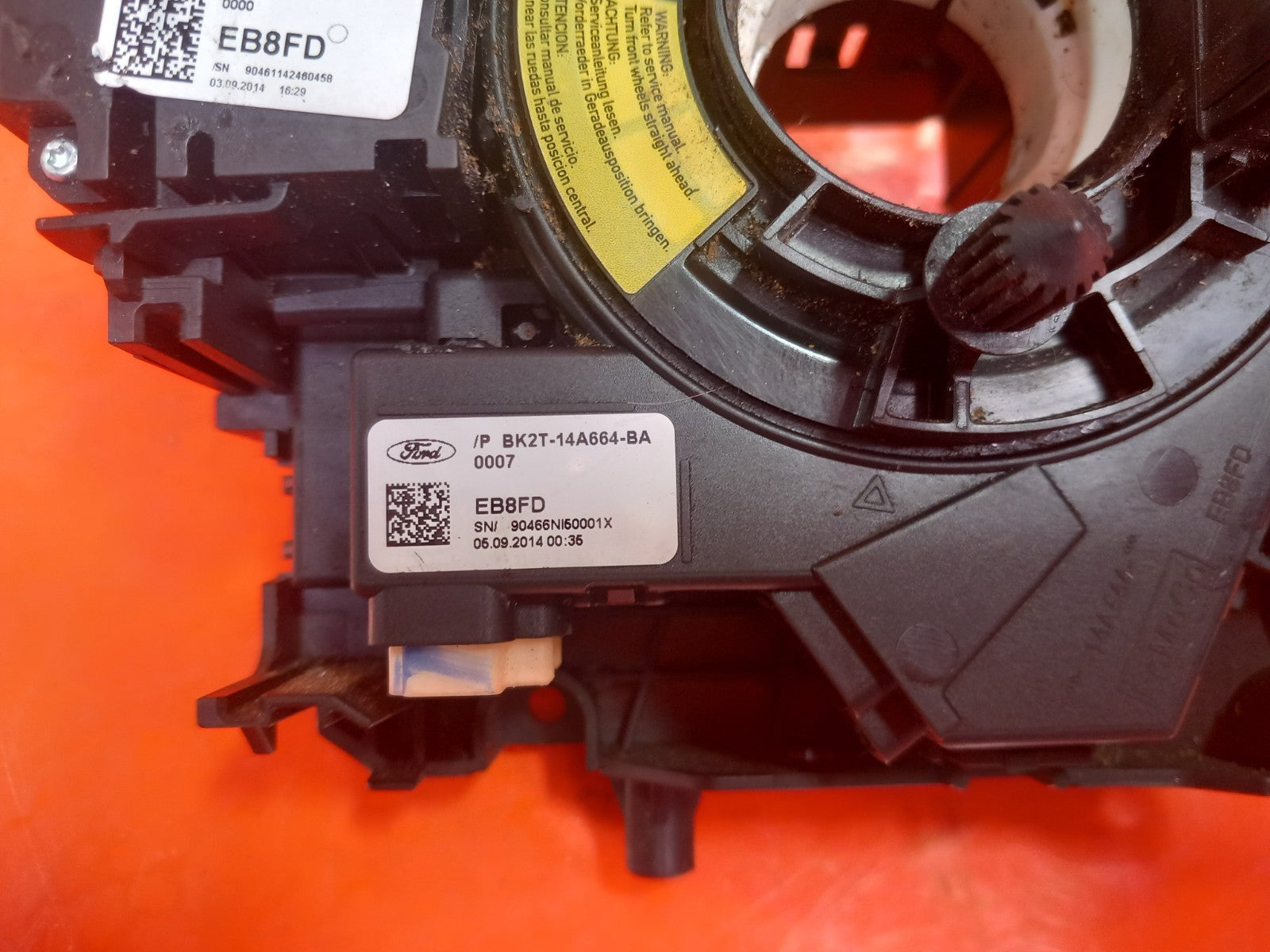 ✅2014 Ford Transit Custom Indicator Wiper Stalk Squib BK2T-14A664-BA A384 - Image 8