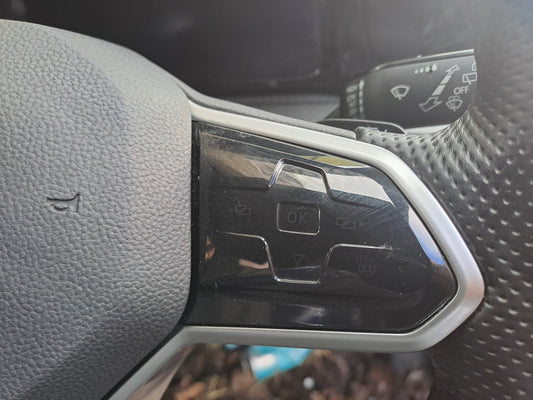 ✅VW GOLF R-LINE MK8 1.5 PETROL 2021 MULTIFUNCTION LEATHER STEERING WHEEL A349 - Image 2