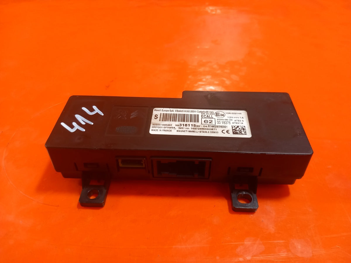 Vauxhall Combo MK4 1.5 Diesel 2020 Bluetooth Control Module 9831611580 A414 - Image 3