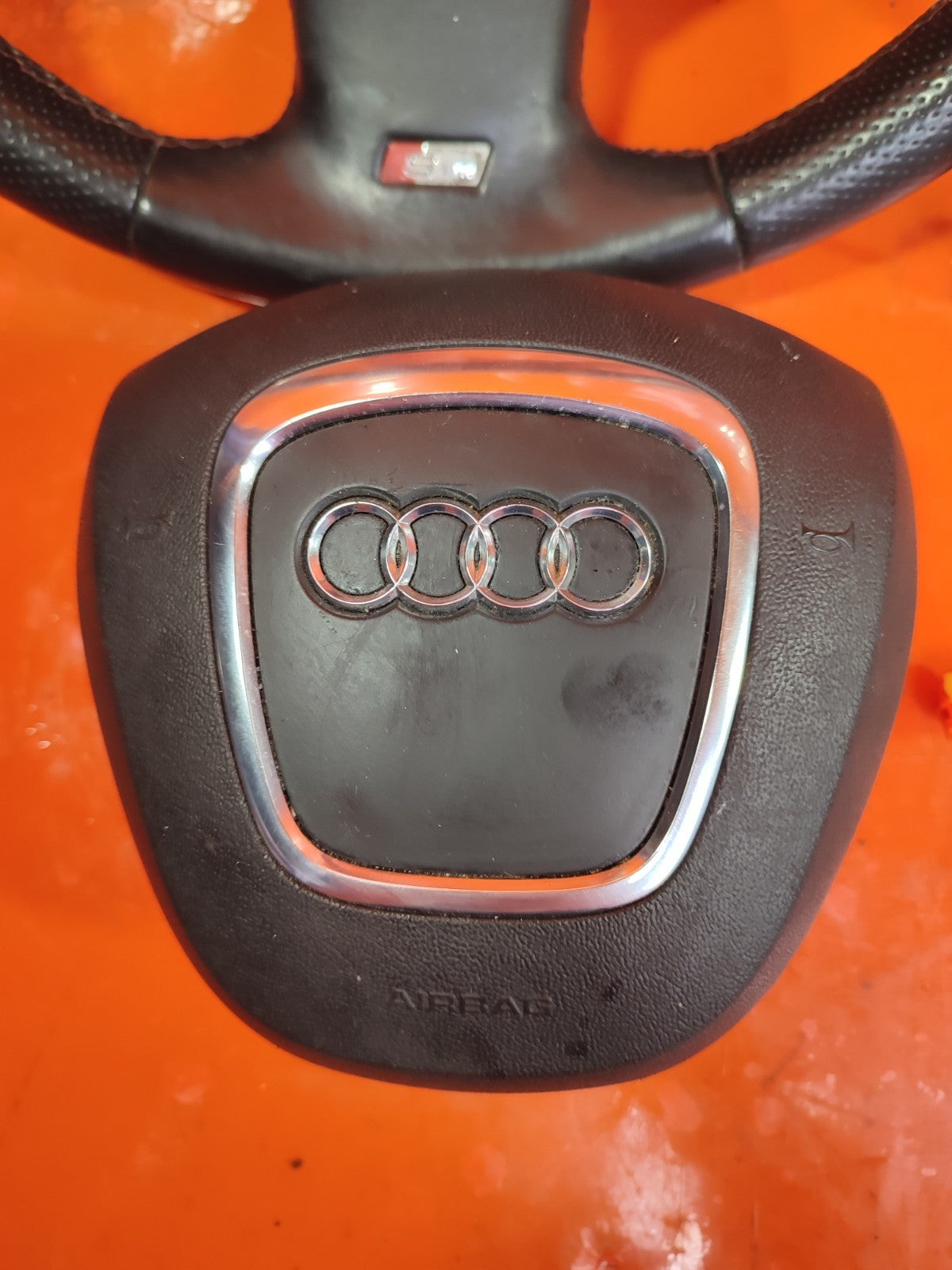 ✅2009 AUDI Q7 4L S LINE 3.0D MULTIFUNCTION LEATHER STEERING WHEEL PADDLE SHIFT - Image 8