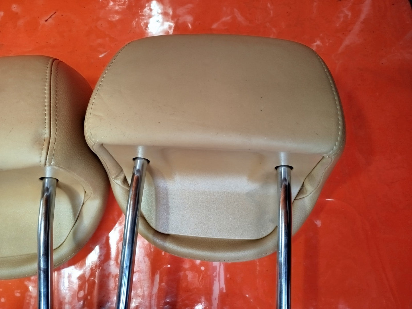 ✅2010 PORSCHE CAYENNE 9PA REAR LEATHER HEADRESTS + WARRANTY A268 - Image 6