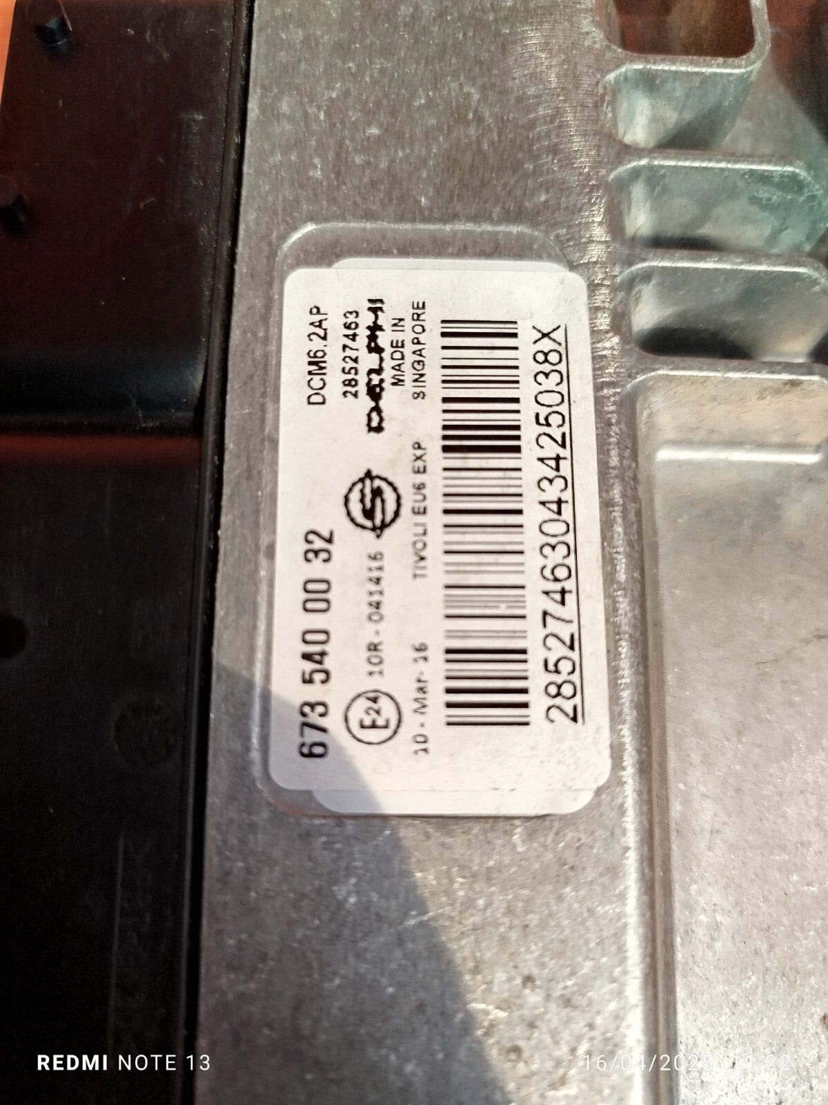 ✅Ssangyong Tivoli Ex 2016 1.6 Diesel ENGINE CONTROL UNIT 6735400032 Warranty - Image 7