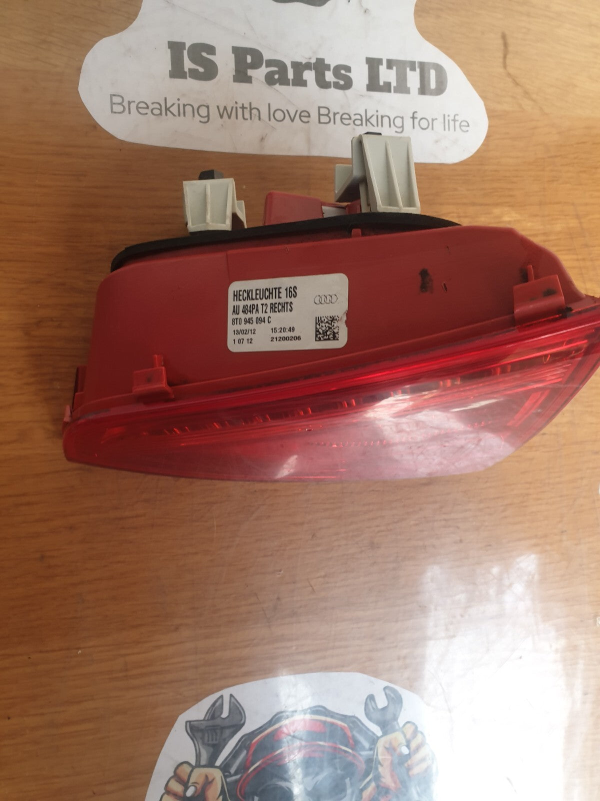 AUDI A5 S LINE 2.0D 2012 REAR RIGHT INNER TAIL LIGHT 8T0945094C Warranty A218 - Image 6