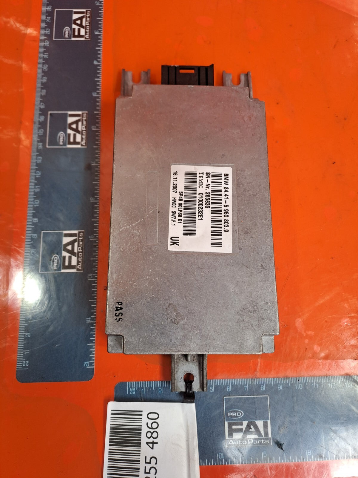 ✅2008 BMW 7 SERIES E66 VOICE INPUT CONTROL MODULE 6960803 + WARRANTY A255 - Image 1