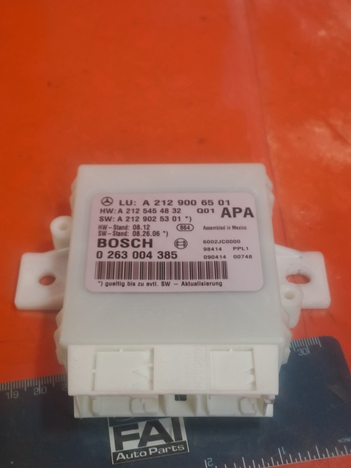 ✅2009 MERCEDES E CLASS W212 PARKING DISTANCE CONTROL MODULE A2129006501 A314 - Image 1