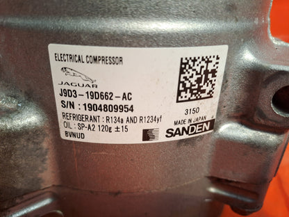 ✅2020 Jaguar I-Pace X590 A/C Air Conditioning Compressor J9D3-19D662-AC A375 - Image 9