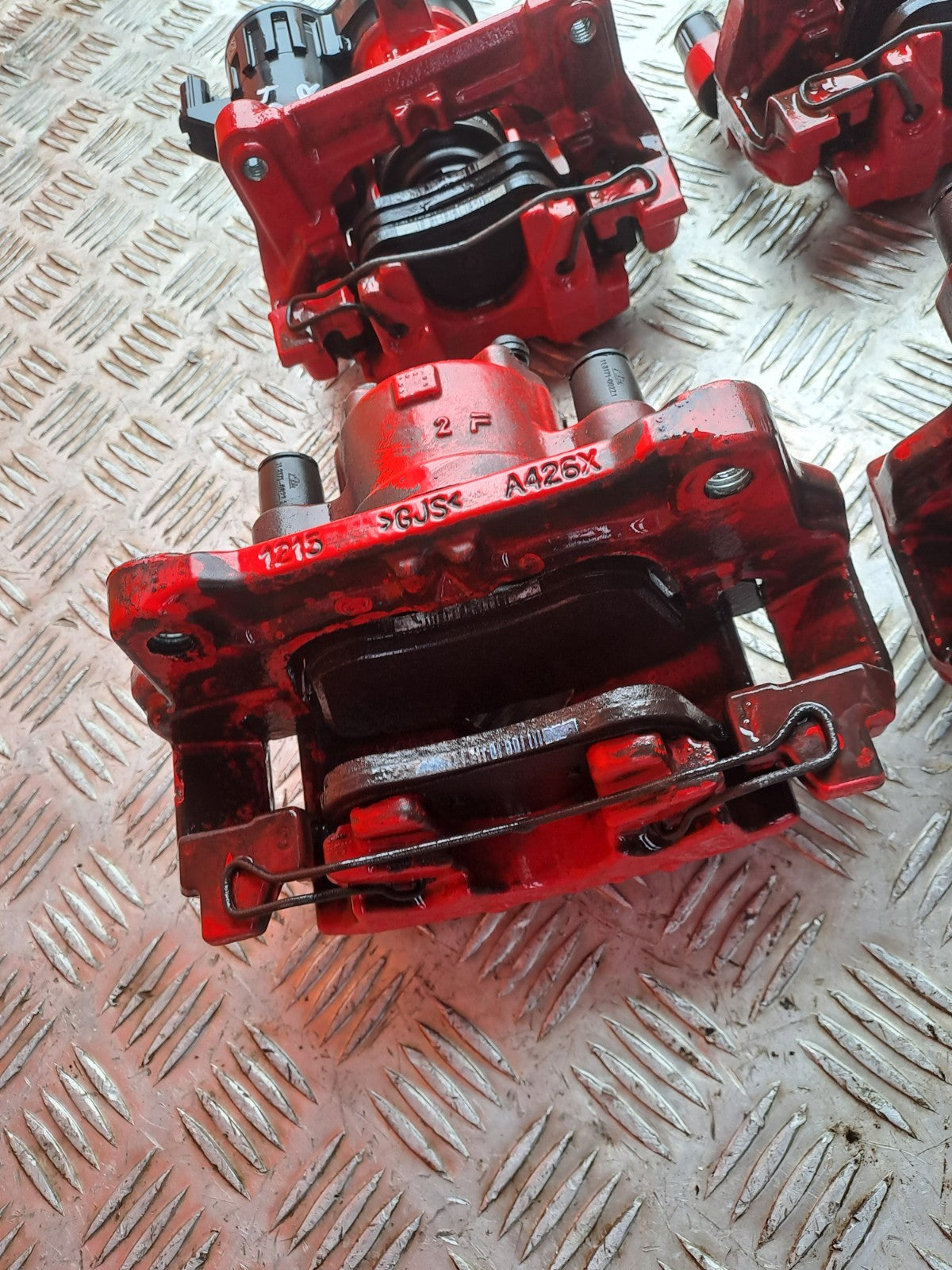 ✅2019 Ford Focus MK4 ST-Line Brake Caliper Set Front Rear Red JX61-2D251-BLD - Image 3