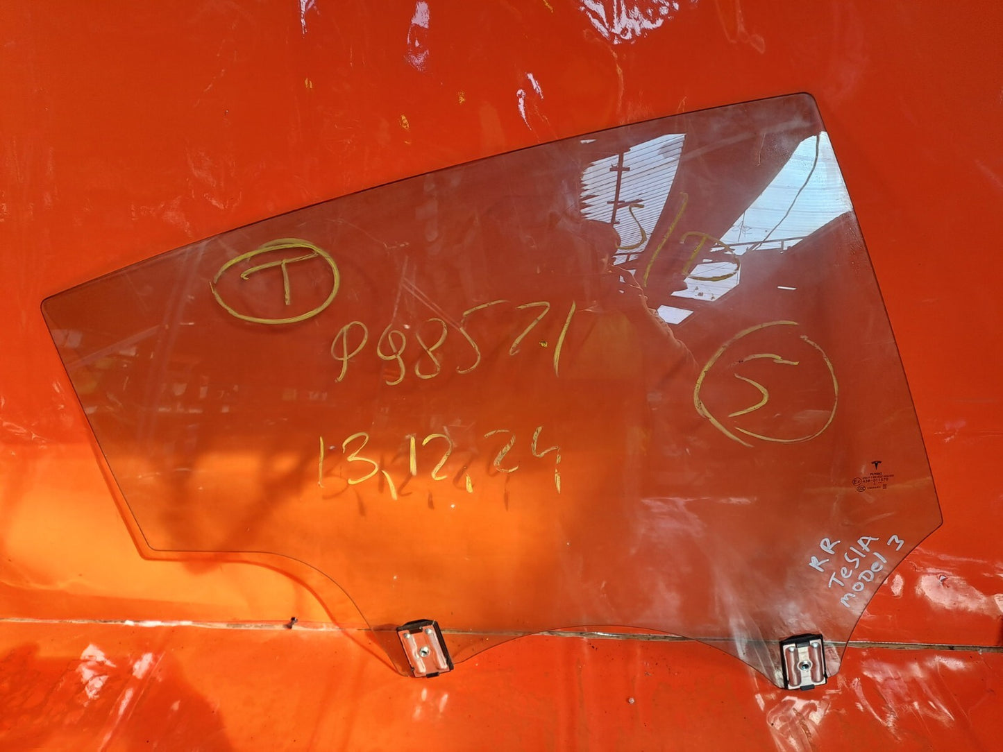 ✅2018-2025 TESLA MODEL 3 REAR RIGHT DOOR WINDOW GLASS 43R-011570 + WARRANTY A241 - Image 3