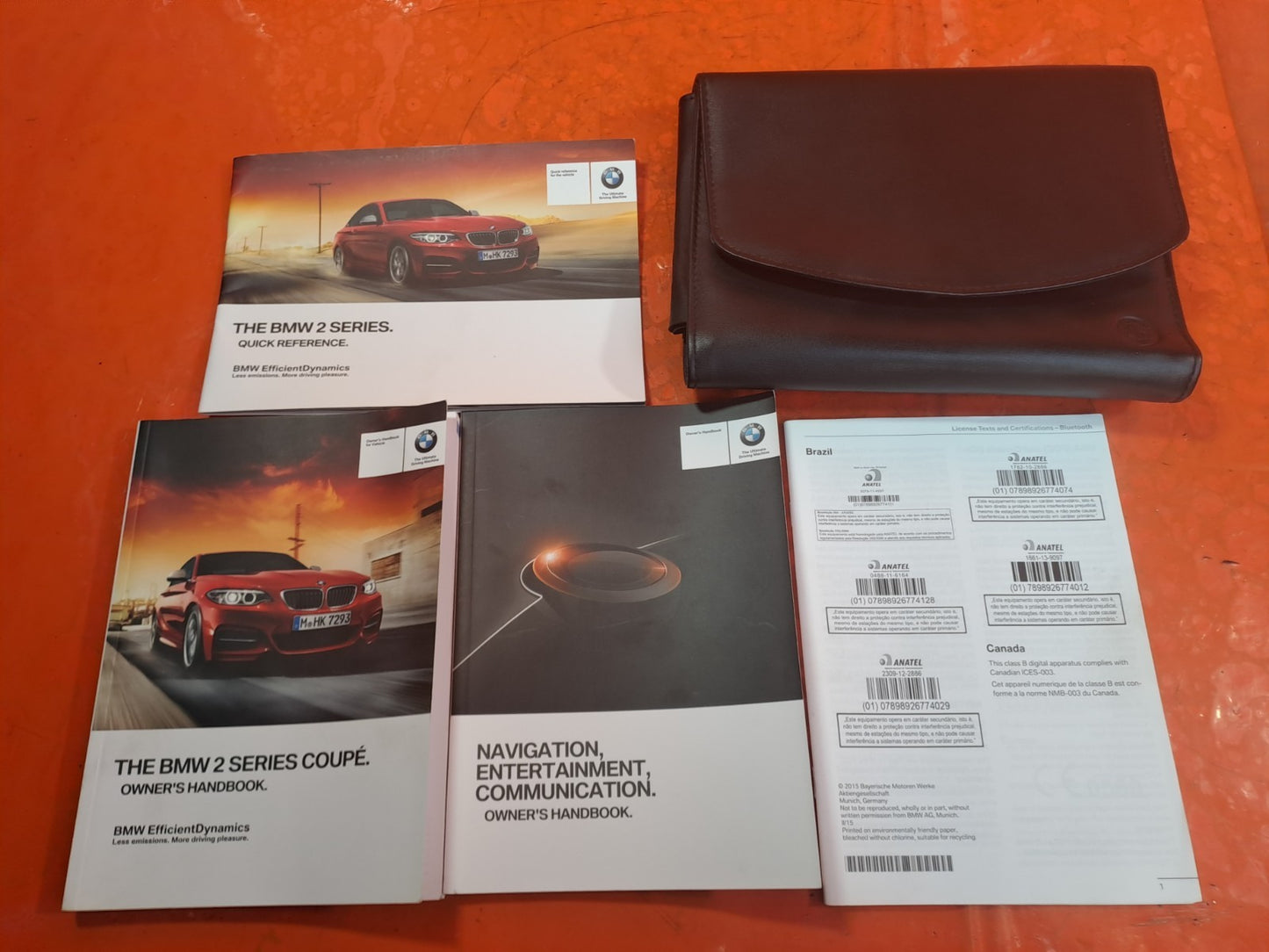 ✅BMW F22 218D SPORT 2.0 DIESEL 2015 OWNERS MANUAL HANDBOOK Warranty A361 - Image 2