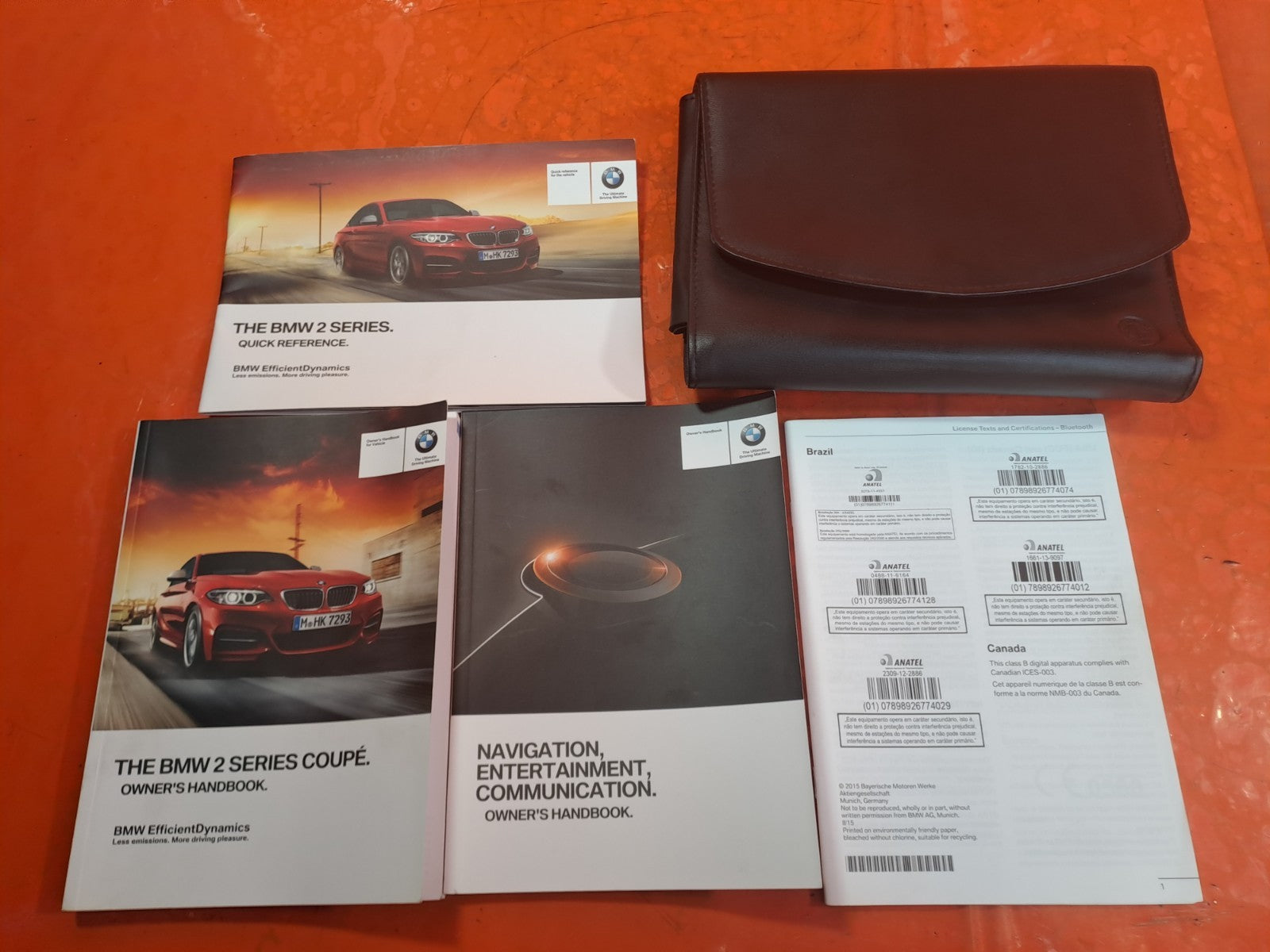 ✅BMW F22 218D SPORT 2.0 DIESEL 2015 OWNERS MANUAL HANDBOOK Warranty A361 - Image 2