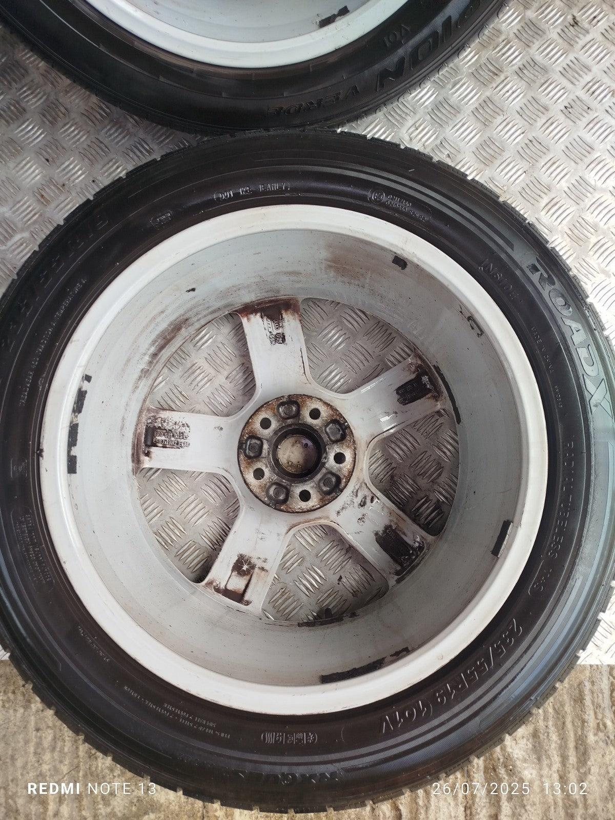 ✅AUDI Q5 S LINE 2.0 DIESEL 2012 ALLOY WHEEL WITH TYRE SET 235/55 R19 8R0601025 - Image 12