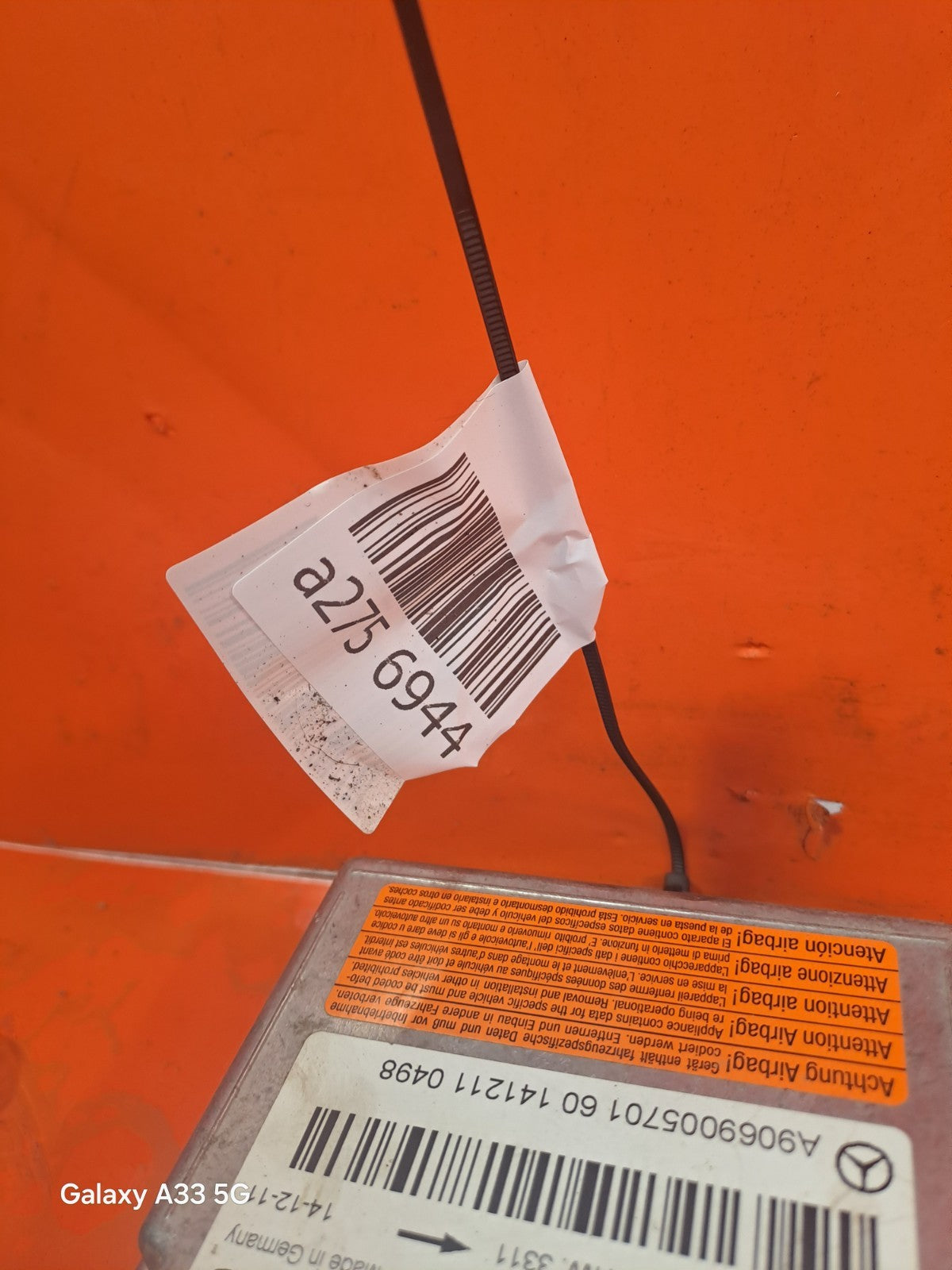 ✅Volkswagen Crafter CR35 2015 2.0 Diesel AIRBAG CONTROL MODULE A9069005701 - Image 2