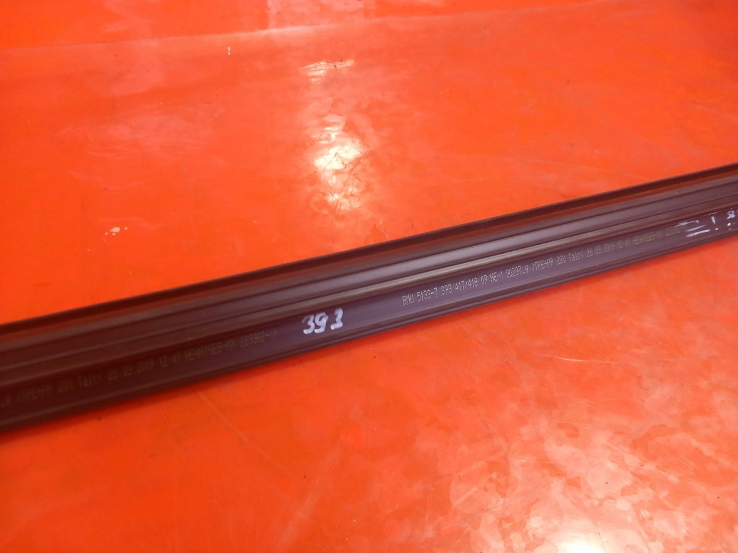 BMW X3 G01 M40D 3.0 Diesel 2019 Front Left Door Window Inner Seal 7393417 A393 - Image 8