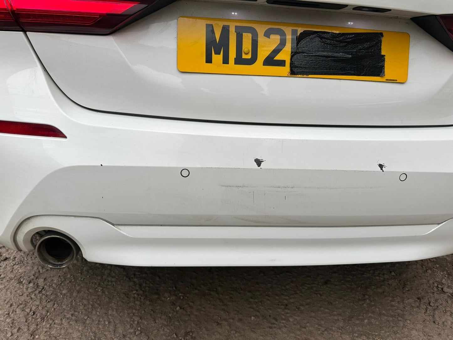 ✅2021 BMW 1 SERIES F40 1.5 DIESEL REAR BUMPER WHITE + WARRANTY A365 - Image 4