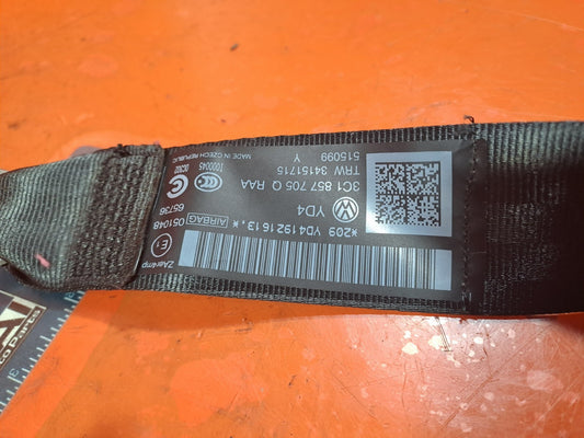 ✅2013 VW PASSAT CC GT B7 2.0D FRONT LEFT SEAT BELT 3C1857705Q + WARRANTY A246 - Image 2