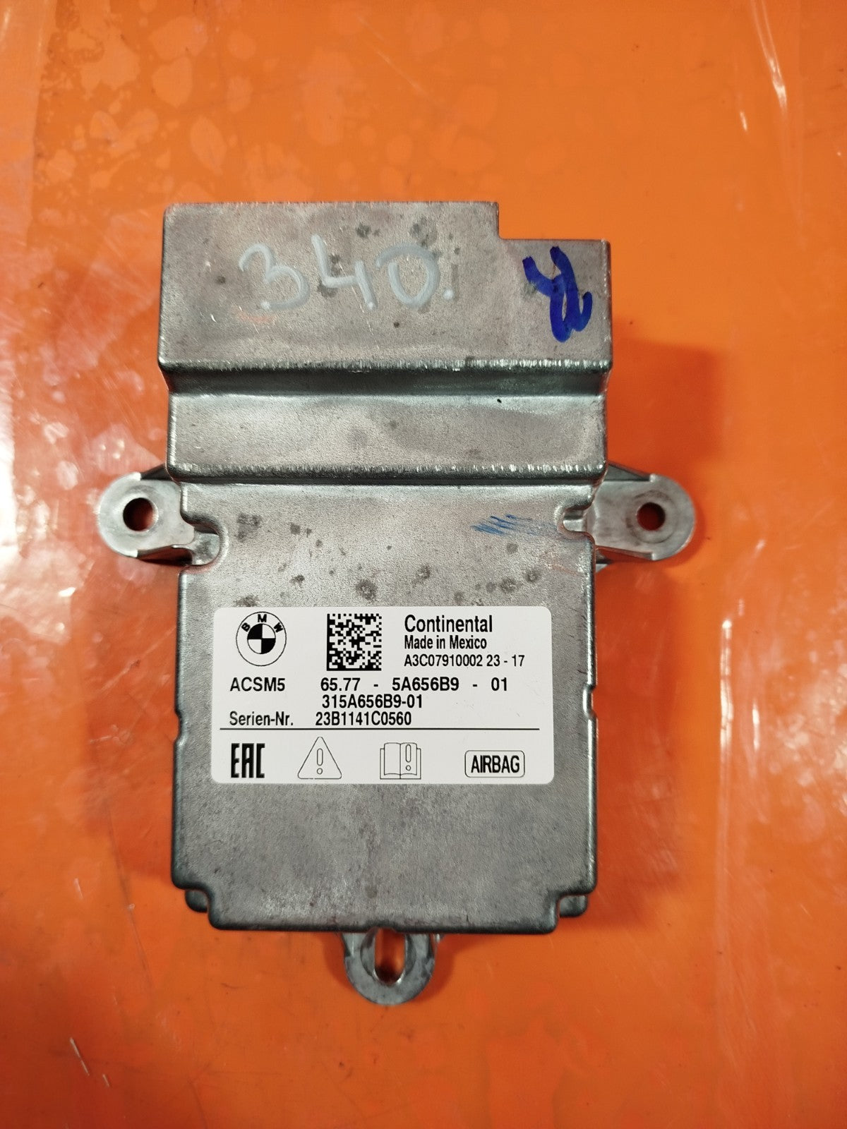 ✅BMW G20 330E 2.0 PETROL 2023 AIRBAG CONTROL MODULE ECU 5A656B9 Warranty A340 - Image 1