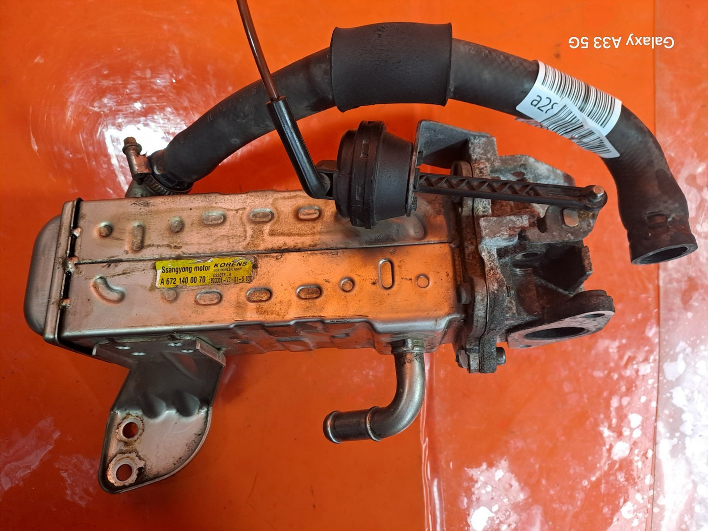 ✅SSANGYONG KORANDO LE 2.2 DIESEL 2018 EGR VALVE COOLER A6721400070 Warranty A288 - Image 3