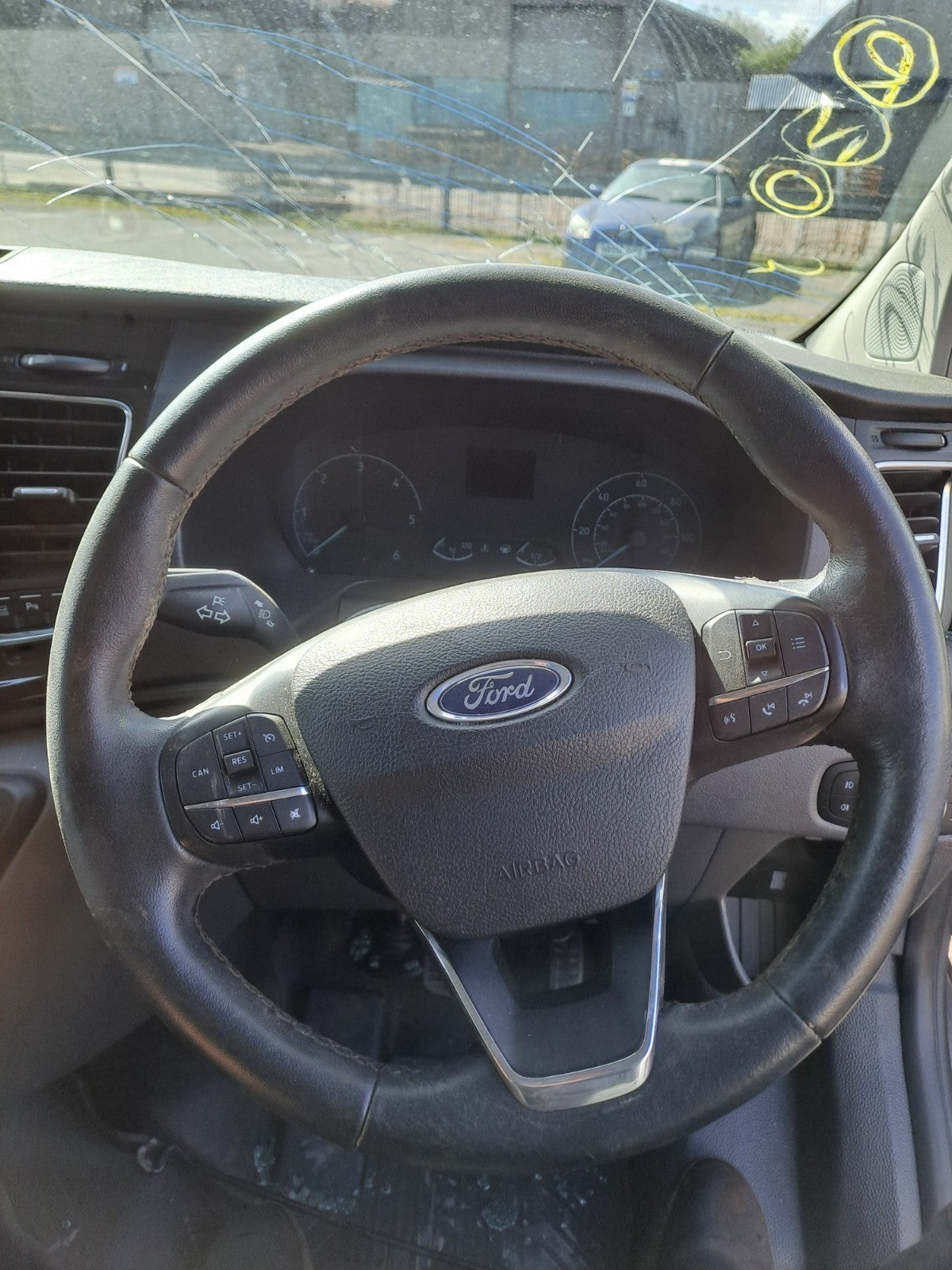 ✅2021 Ford Transit Custom Steering Wheel W/O Abag JK21-3600-GC + Warranty A372 - Image 1