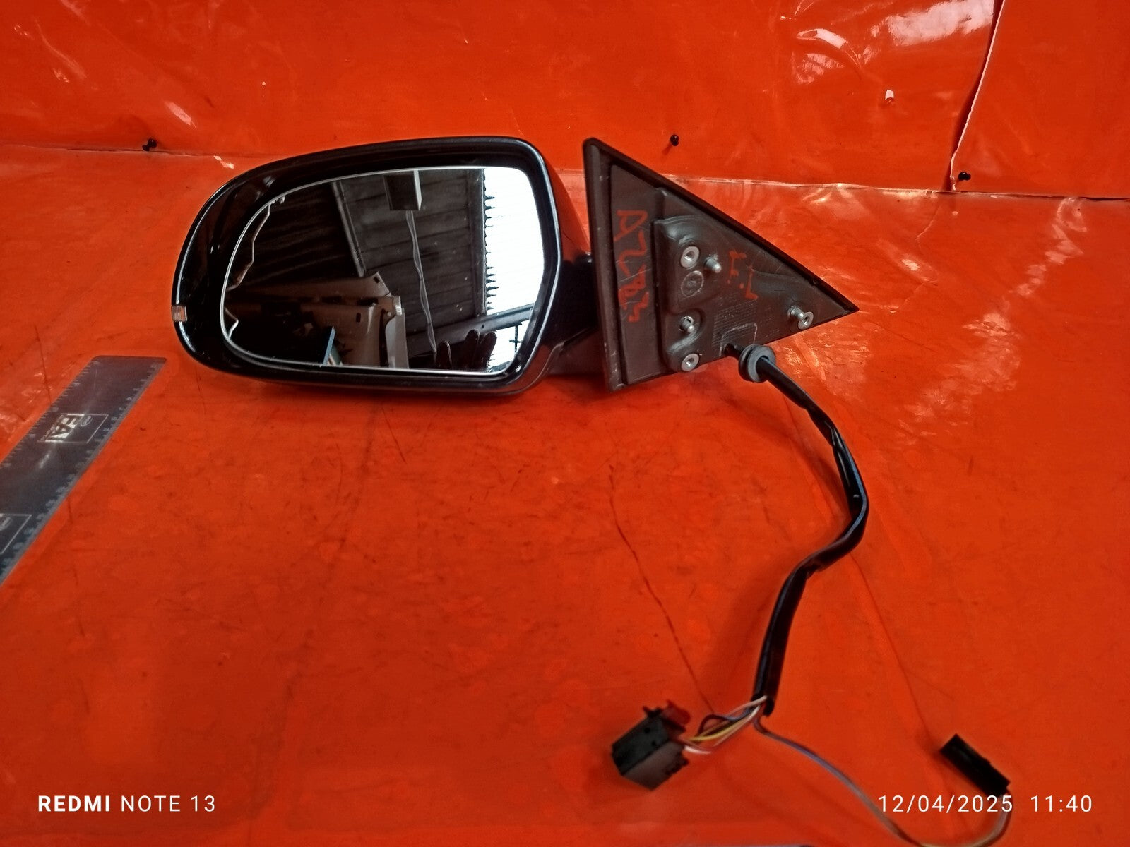 ✅2010 AUDI A5 8T S LINE 2.0P FRONT LEFT WING MIRROR BLACK Z9Y + WARRANTY A223 - Image 2