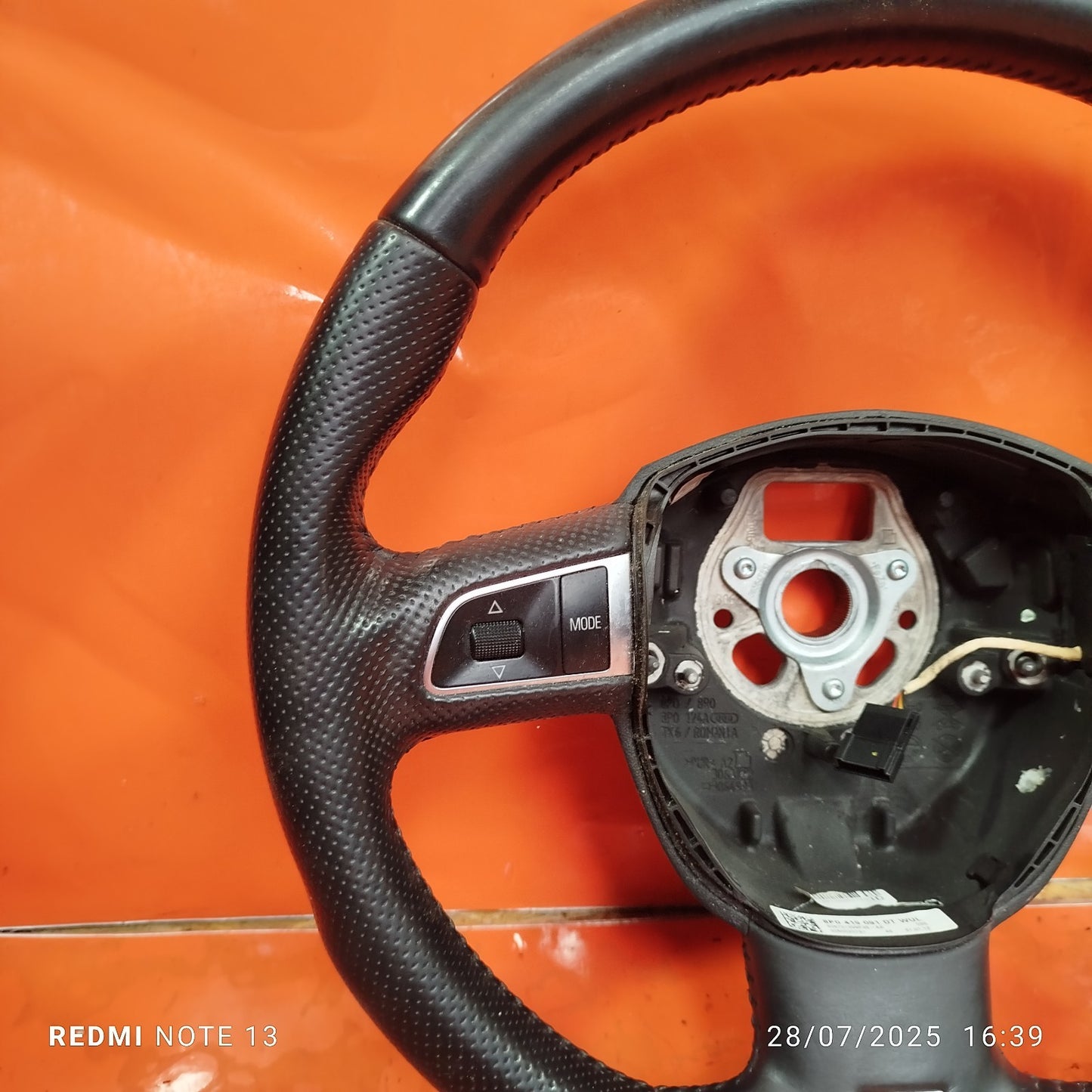 ✅AUDI Q5 S LINE 2.0 DIESEL 2012 MULTIFUNCTION STEERING WHEEL 8P0419091DT A291 - Image 4