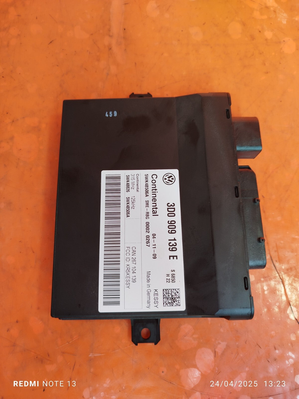 ✅2010 PORSCHE CAYENNE 9PA 3.6P KEYLESS ENTRY CONTROL MODULE 3D0909139E +WARRANTY - Image 12