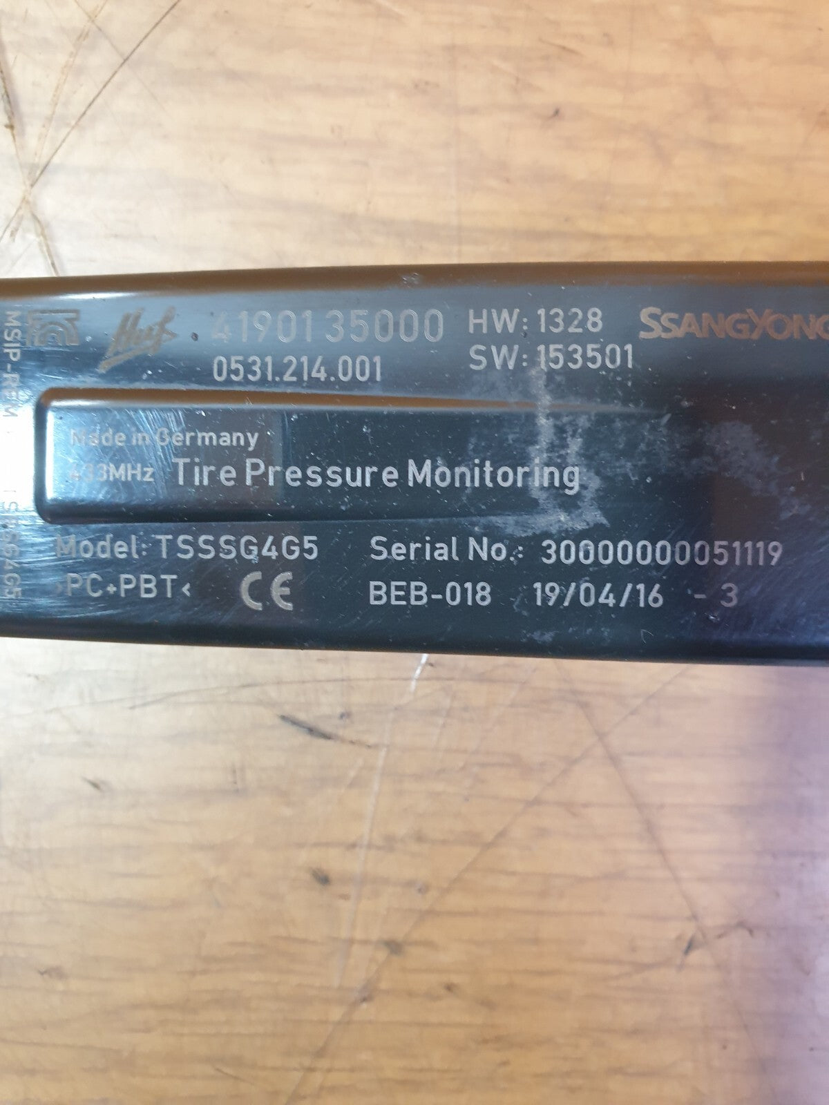✅2016 SSANGYONG TIVOLI XLV 1.6XDi TYRE PRESSURE SENSOR 4190135000 +WARRANTY A163 - Image 10