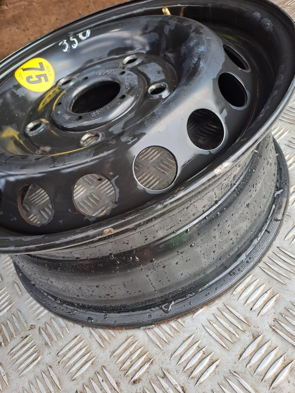 ✅2013 FORD TRANSIT CUSTOM BLACK STEEL WHEEL KK21-1015-CB + WARRANTY A350 - Image 7