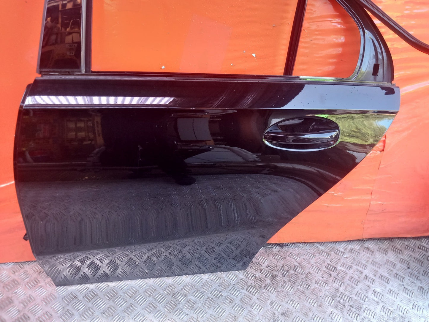 Mercedes W177 A180 Sport 1.5 Diesel 2019 Rear Left Door Bare Black Scratches - Image 4
