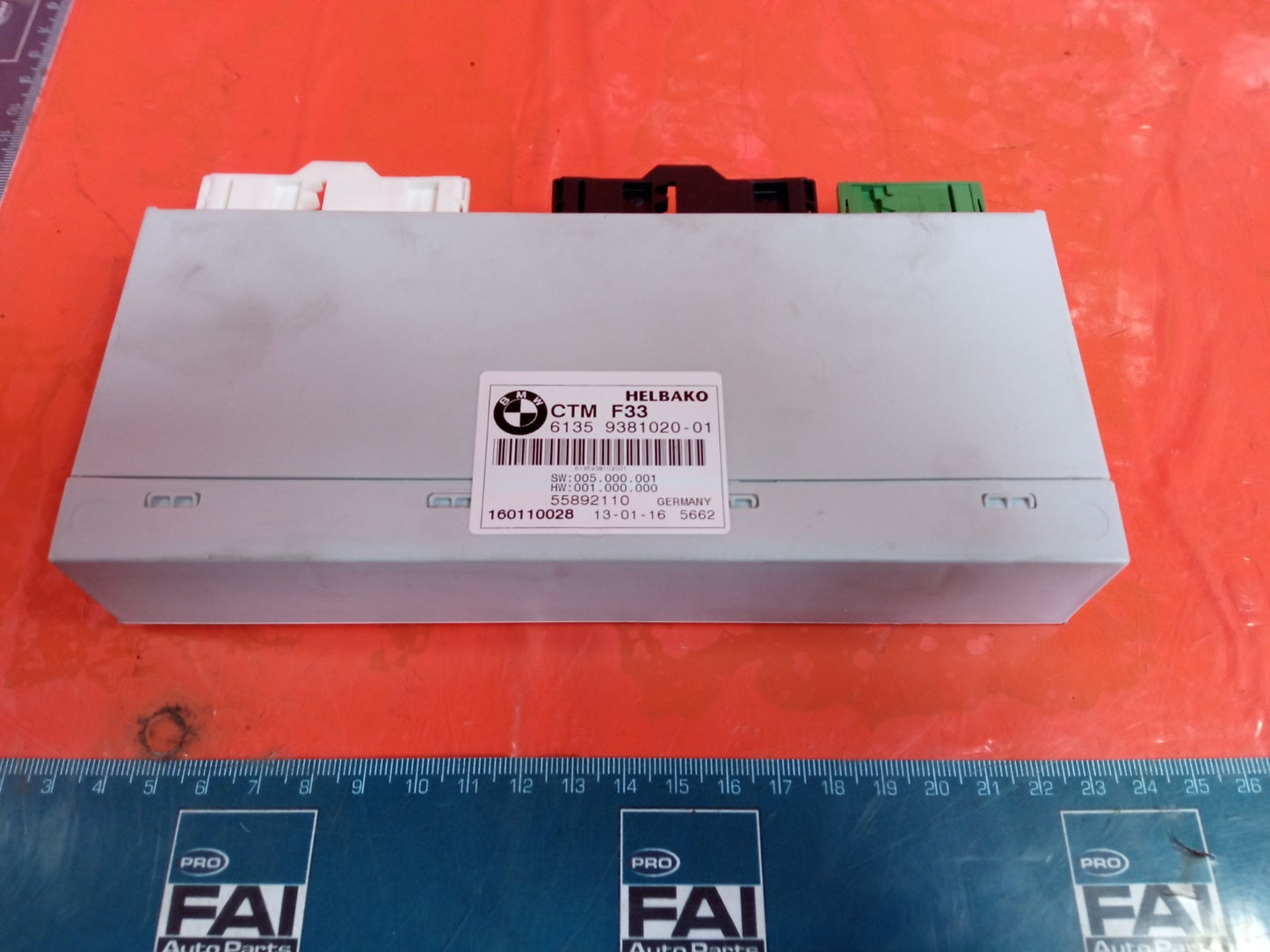 ✅2016 BMW 4 Series F33 Front Convertible Roof Control Unit 9381020 A368 - Image 2
