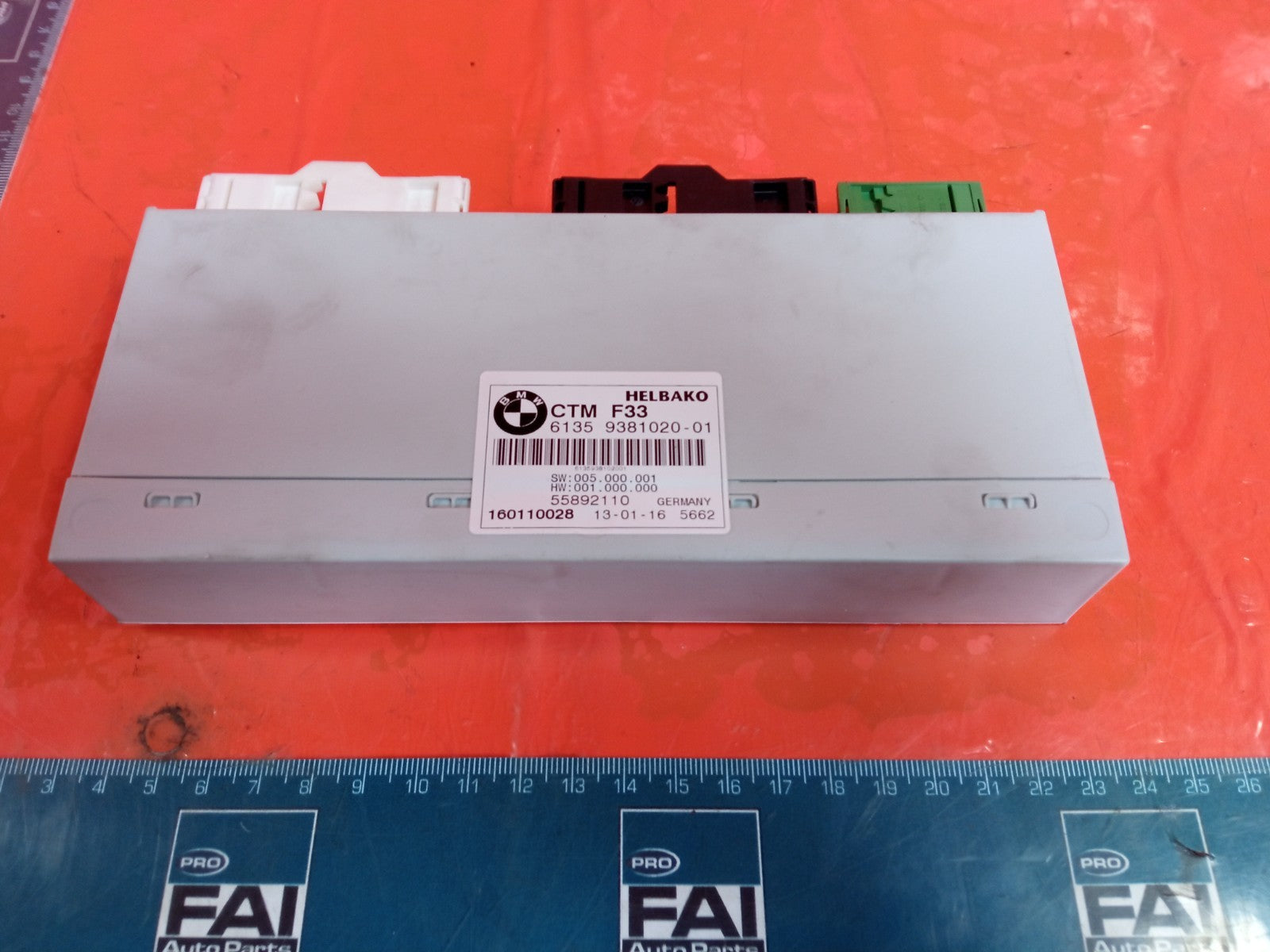 ✅2016 BMW 4 Series F33 Front Convertible Roof Control Unit 9381020 A368 - Image 2