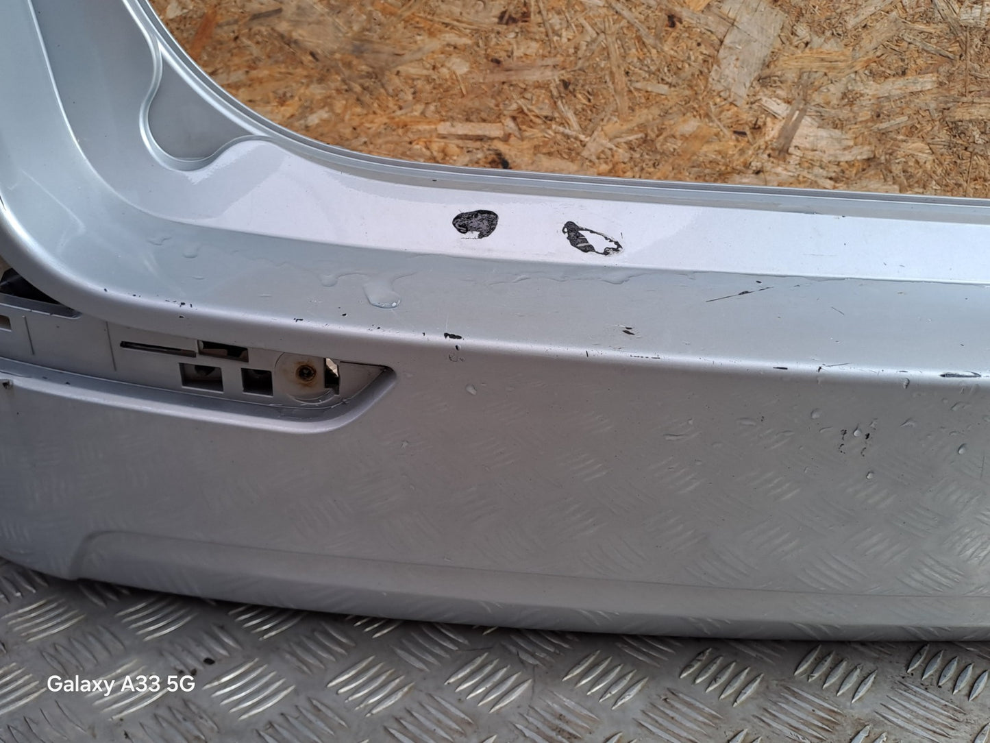 ✅2017 SSANGYONG RODIUS TURISMO REAR BUMPER BARE SILVER Dent A286 - Image 11