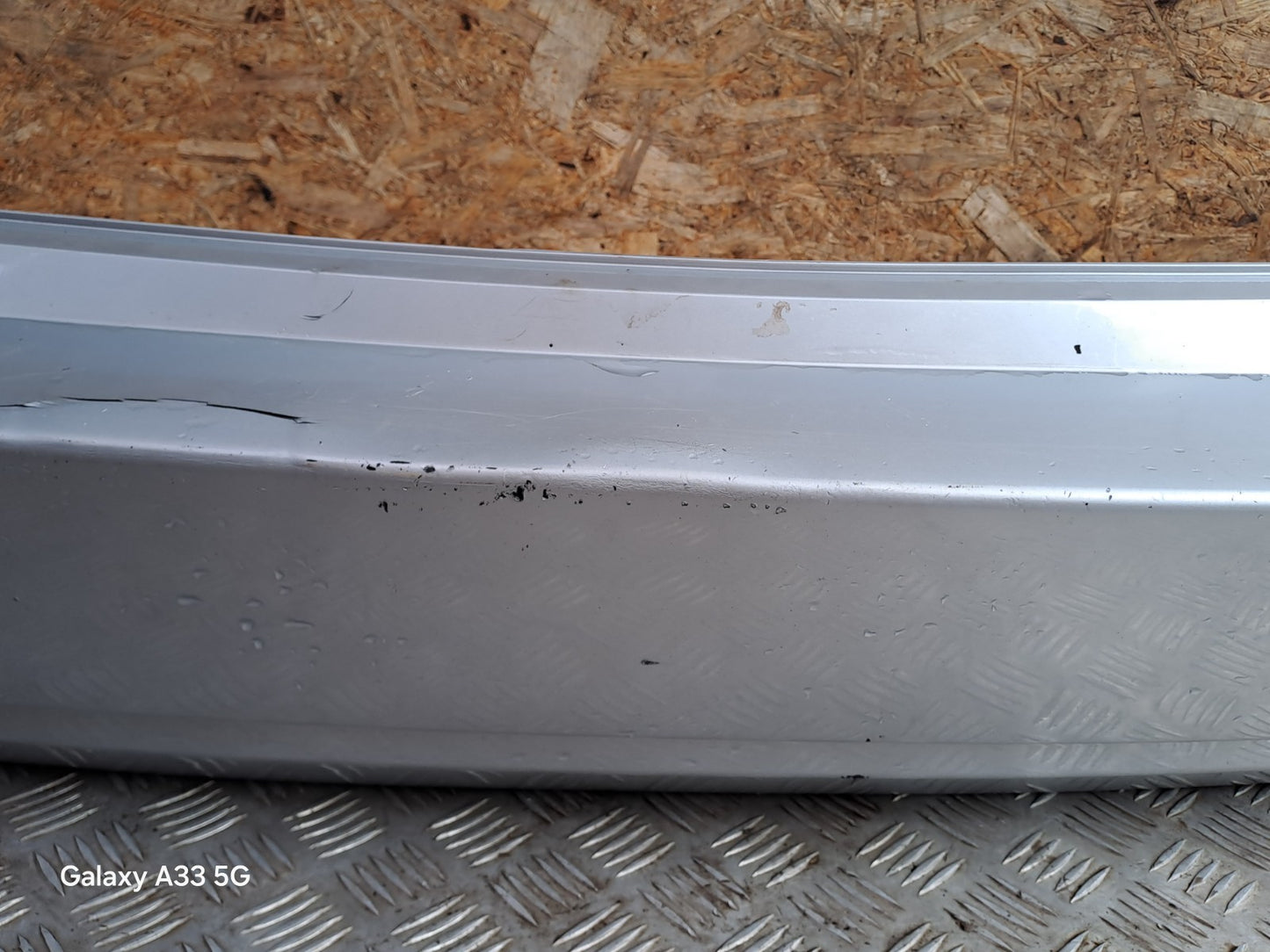 ✅2017 SSANGYONG RODIUS TURISMO REAR BUMPER BARE SILVER Dent A286 - Image 9