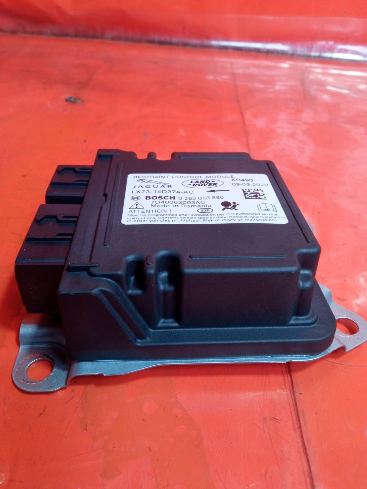 ✅Jaguar I-Pace Ev400 X590 2020 Arbag Control Module LX7314D374AC Warranty A375 - Image 5