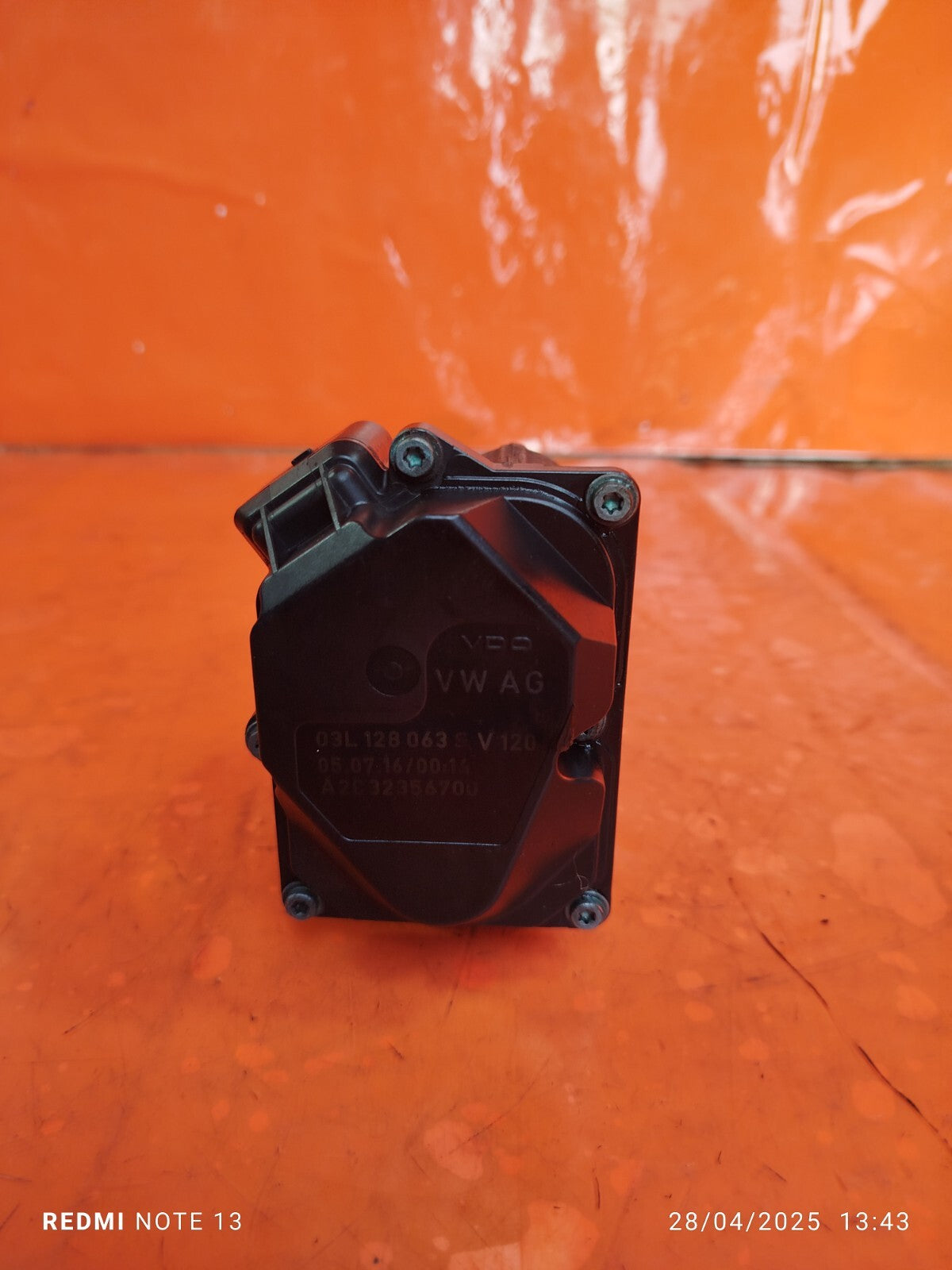 ✅VW CRAFTER CR35 2.0 DIESEL 2017 THROTTLE BODY 03L128063S Warranty A277 - Image 6