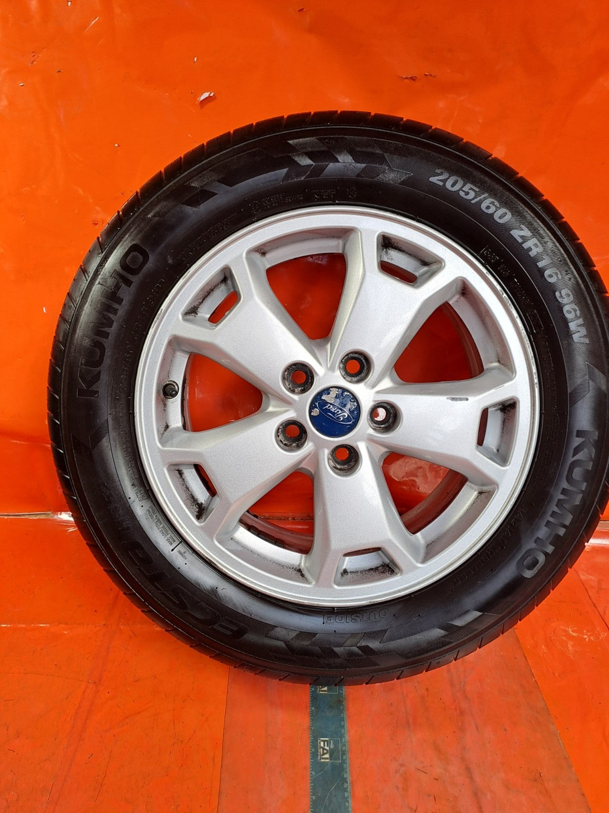 ✅2015 FORD TRANSIT CONNECT V408 ALLOY WHEEL WITH TYRE 205/60 R16 DT11-AC A355 - Image 2