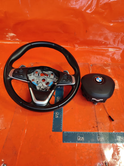 ✅BMW X1 F48 2.0 PETROL 2018 MULTIFUNCTION STEERING WHEEL WITH PADDLE SHIFT A303 - Image 3