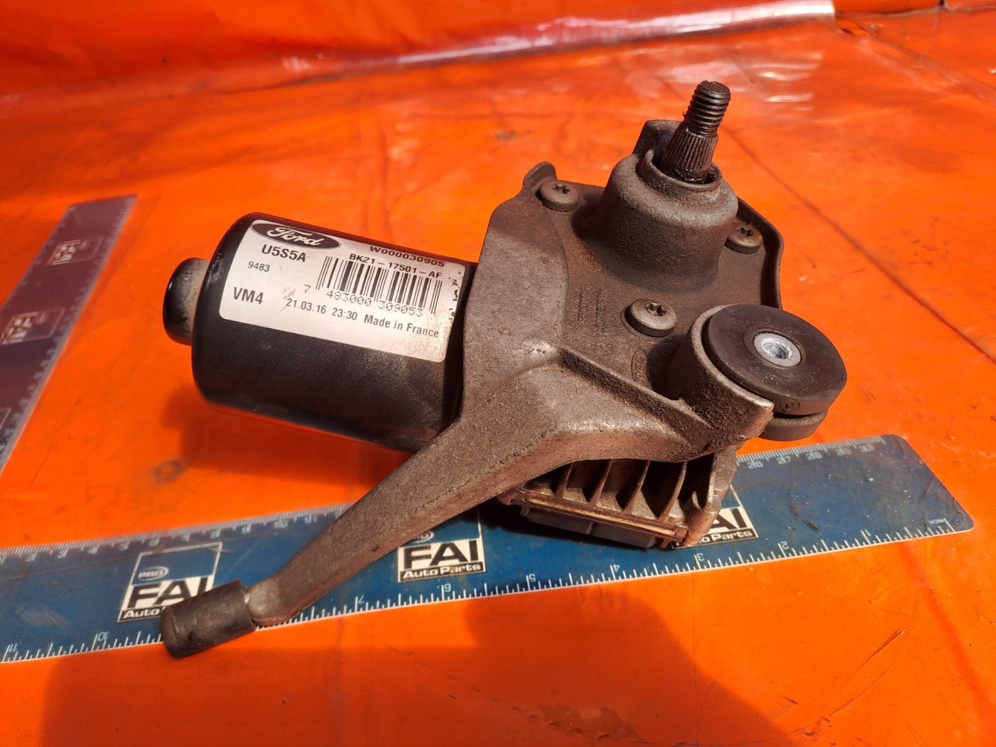 ✅2016 Ford Transit Custom Wiper Motor Front Left BK21-17501-AF + Warranty A373 - Image 9