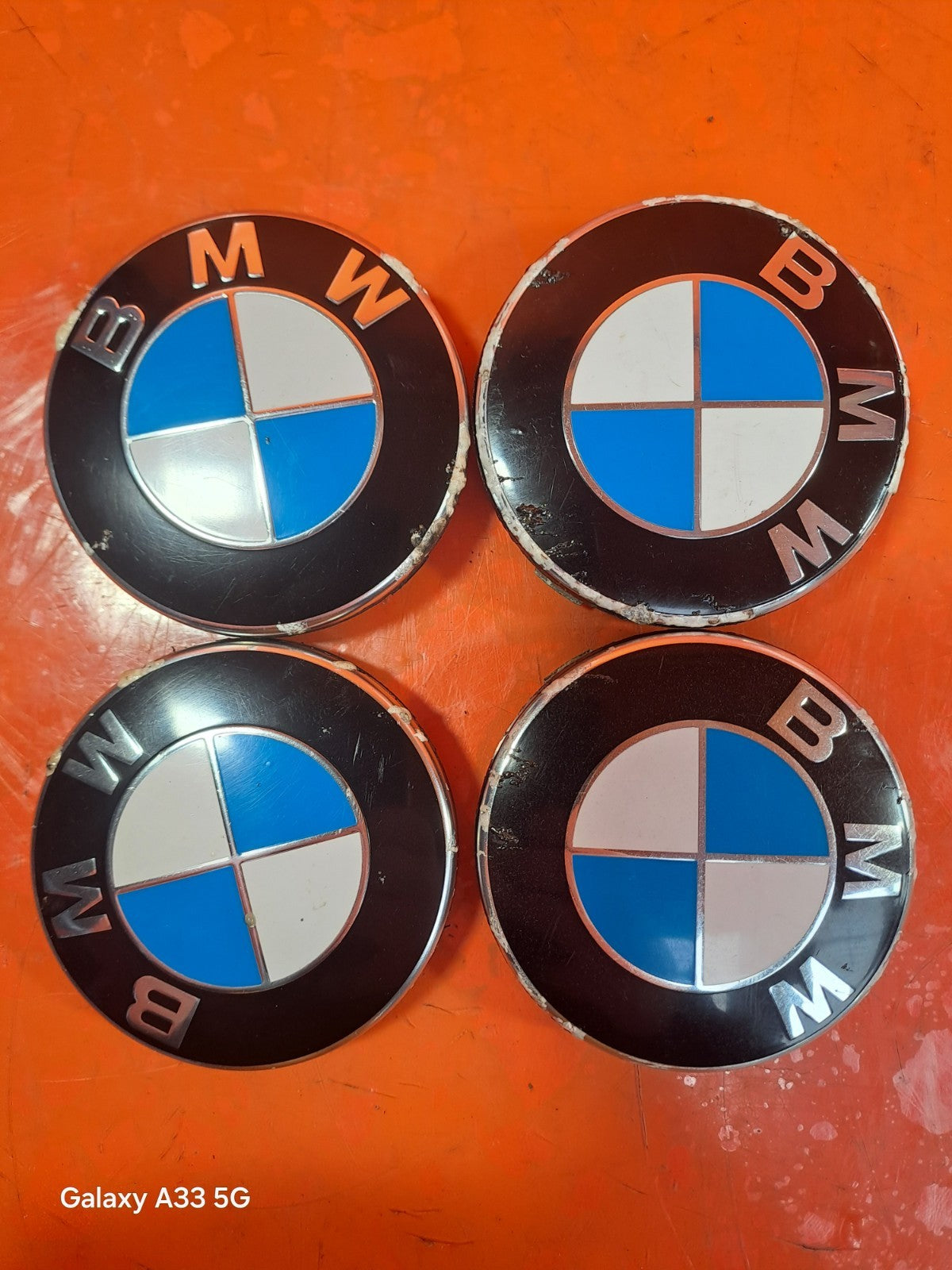 ✅BMW E87 E90 F20 F30 X1 X3 X4 X5 X6 Z4 ALLOY WHEEL CENTRE CAPS 4x 6783536 xAA - Image 1