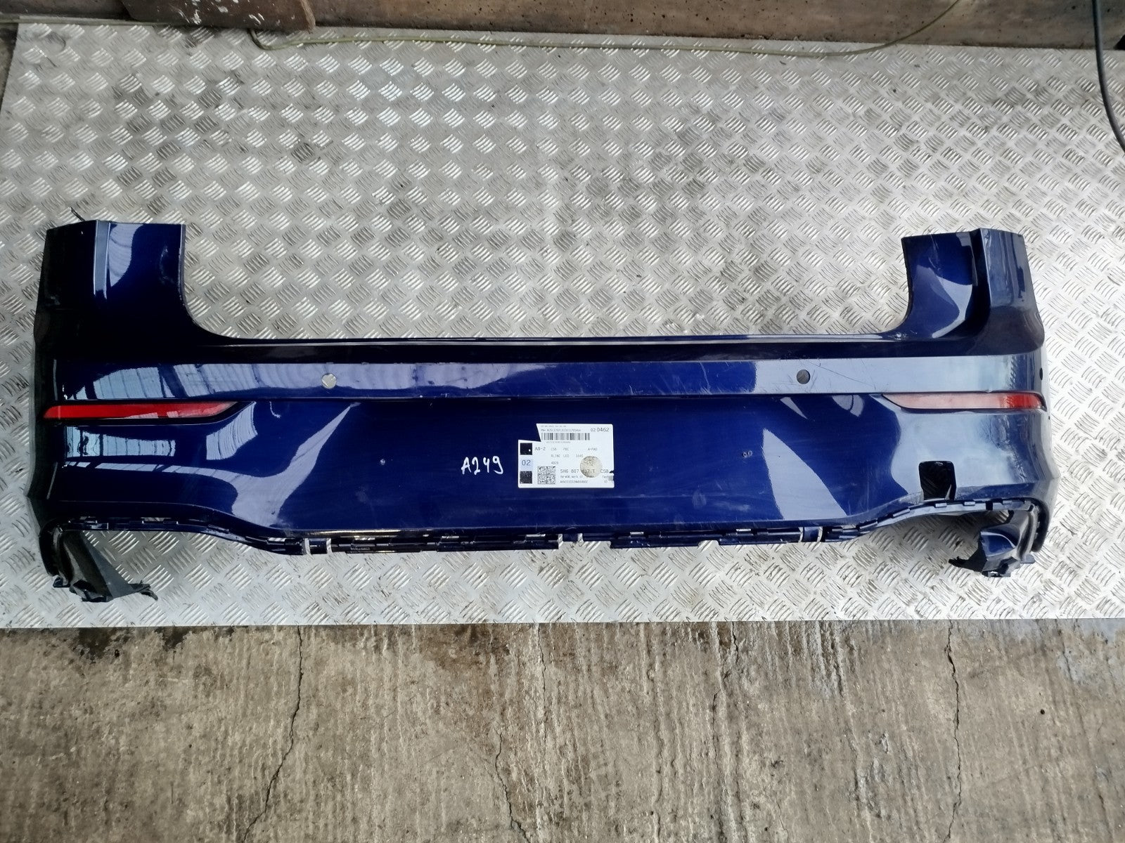 ✅VW GOLF R-LINE MK8 1.5 PETROL 2021 REAR BUMPER BLUE 5H6807417T Scratches A349 - Image 1