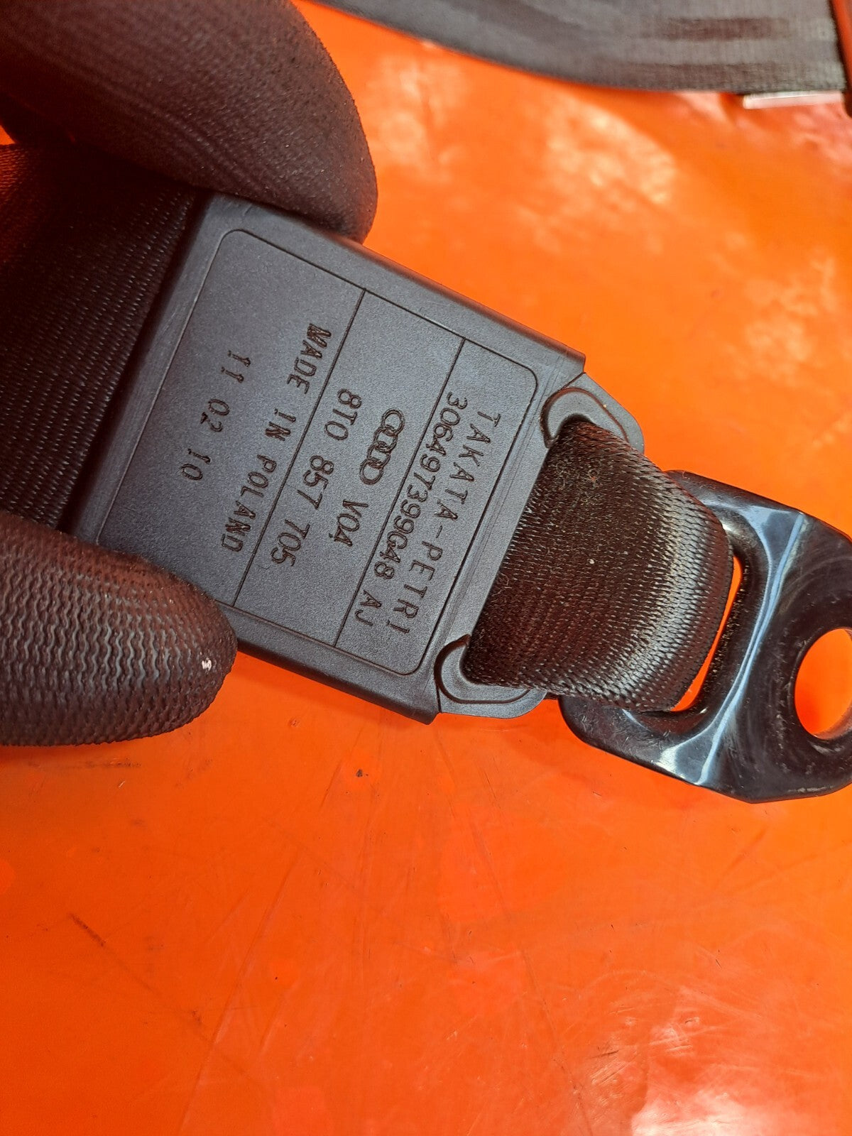 ✅Audi A5 S Line 2010 2.0 Petrol FRONT LEFT SEAT BELT 8T0857705 8A0857732 A223 - Image 7