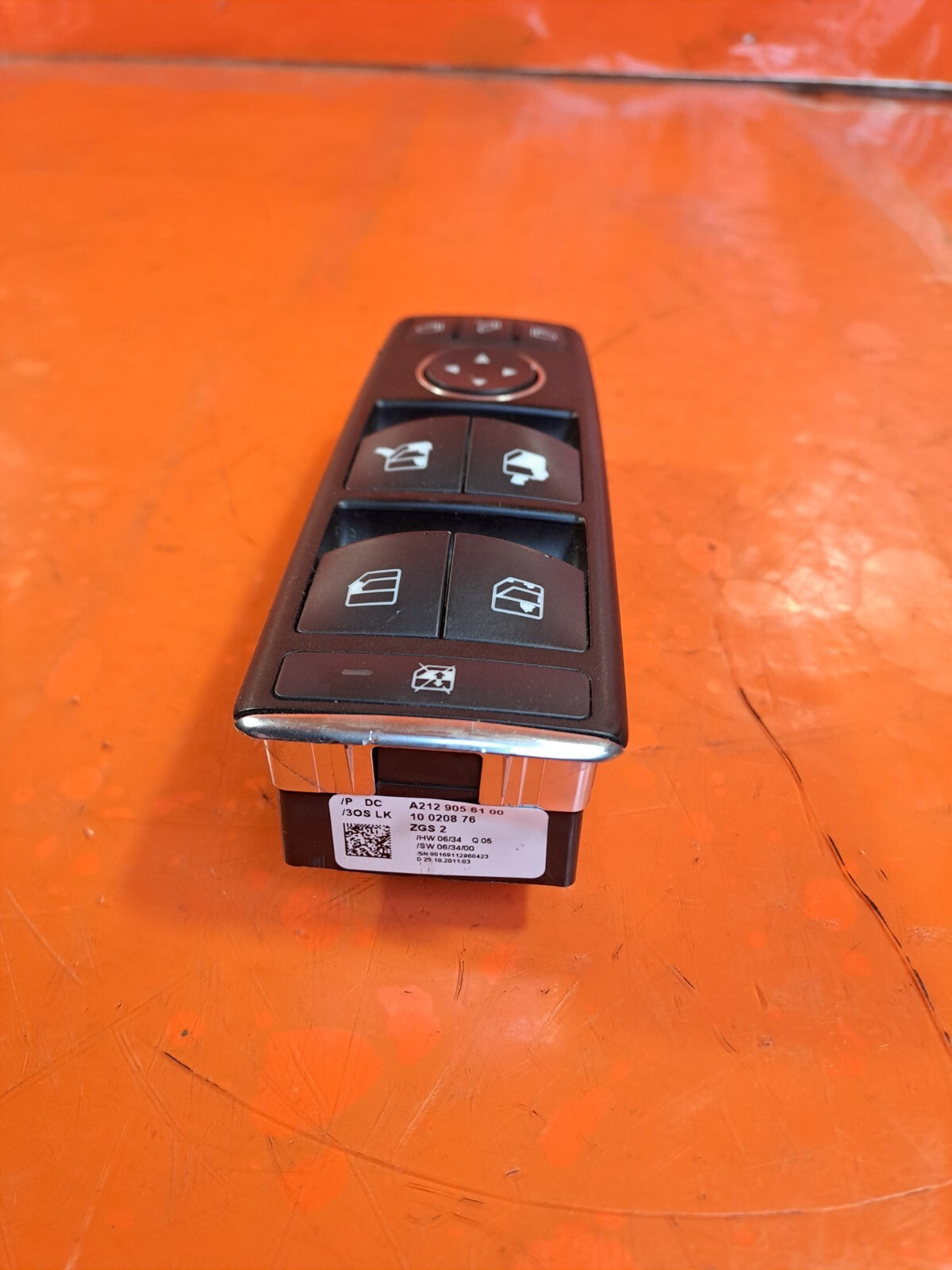 ✅MERCEDES E250 W212 2.1 DIESEL 2011 FRONT RIGHT WINDOW SWITCH A2129056100 A269 - Image 5