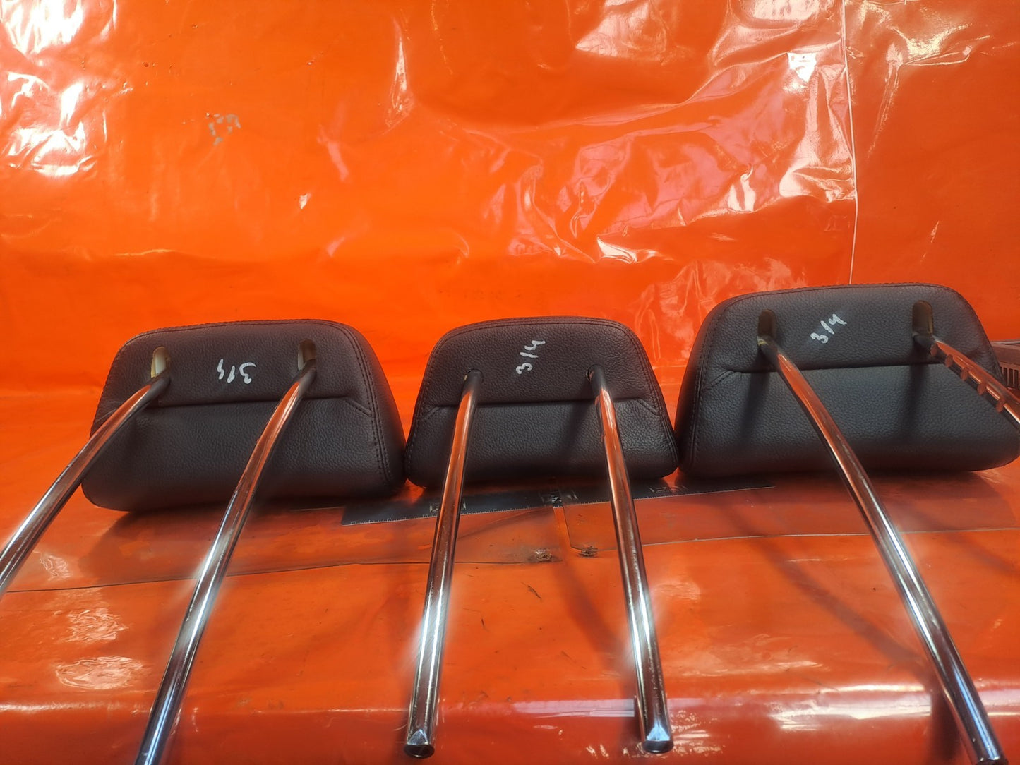 ✅2009 MERCEDES E CLASS W212 REAR SEAT HEADRESTS LEATHER + WARRANTY A314 - Image 6