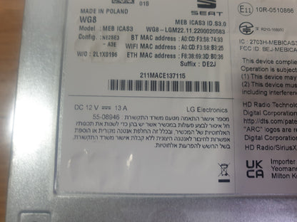 2023 CUPRA BORN V2 EV NAVIGATION SAT NAV RADIO HEAD UNIT 10E035816J A209 - Image 10