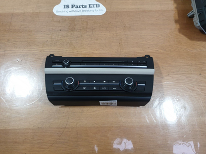 BMW 520D F11 2.0 DIESEL 2010 HEATER CONTROL AUDIO RADIO CD CONTROLLER PANEL A216 - Image 1