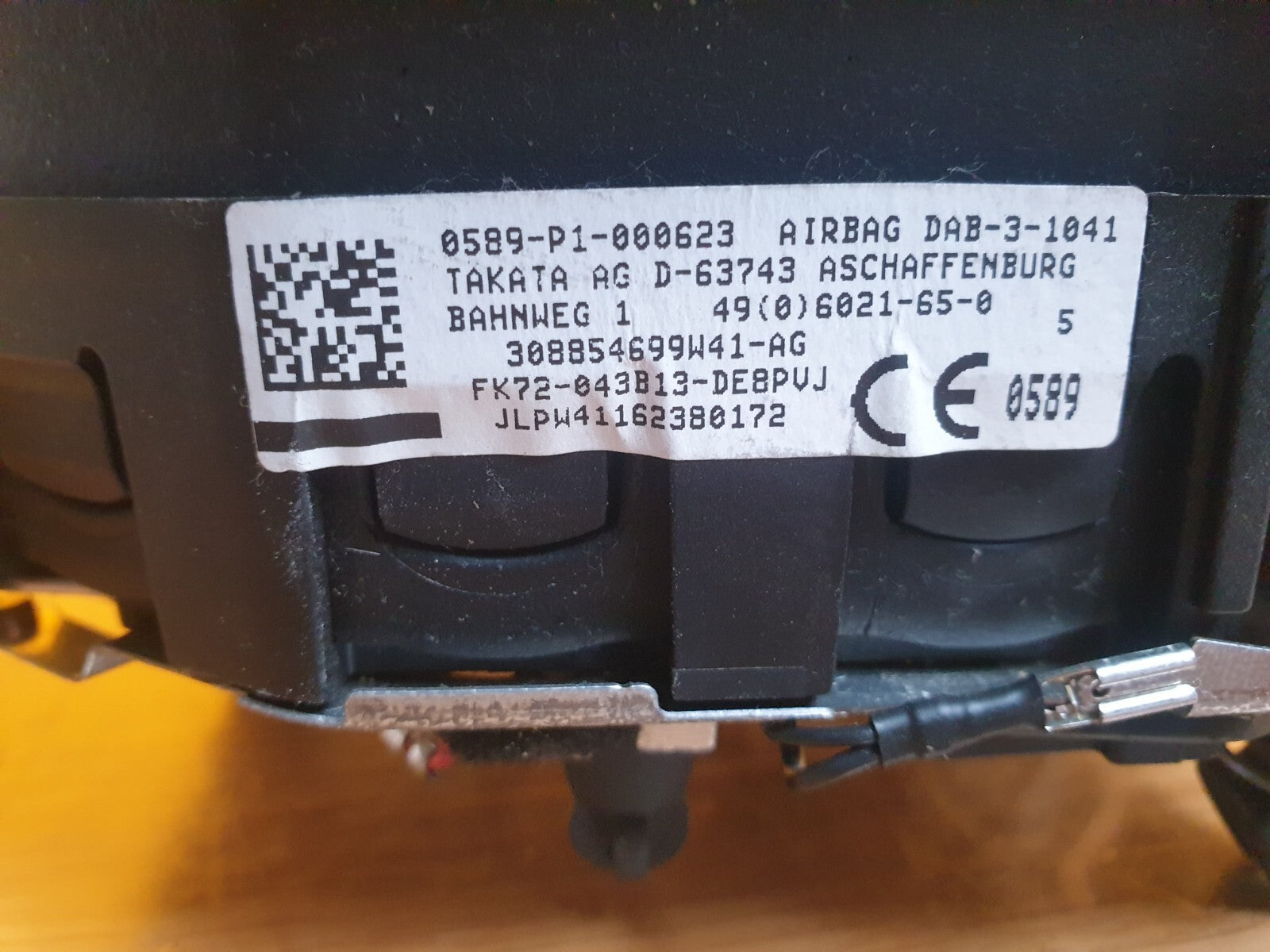 ✅2016 LAND ROVER DISCOVERY SPORT L550 STEERING WHEEL ABAG FK72-043B13-DE A080 - Image 12