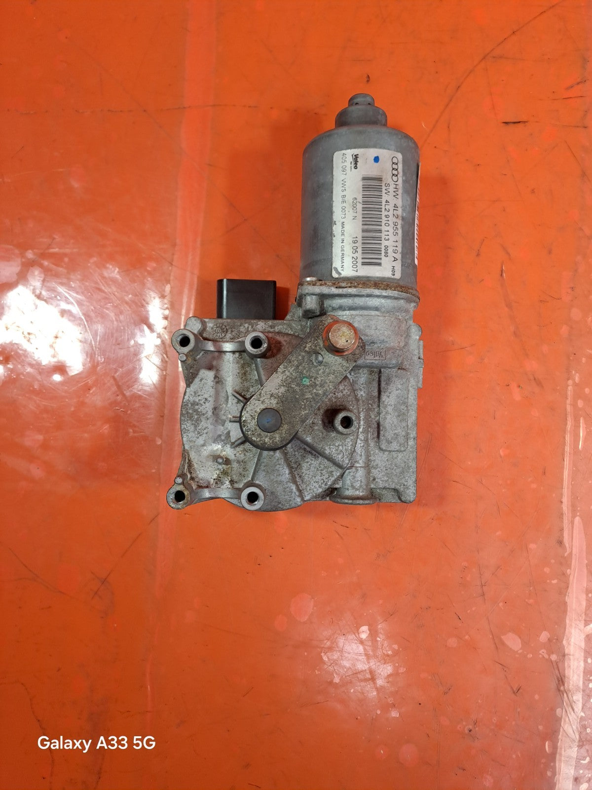 ✅2007 AUDI Q7 4L 3.0D FRONT WINDSCREEN WIPER MOTOR 4L2955119A + WARRANTY A295 - Image 9