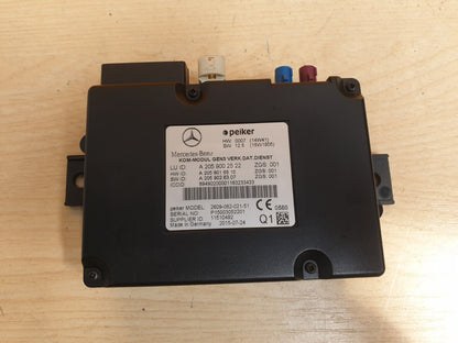 2015 MERCEDES C200 W205 2.0 PETROL COMMUNICATION CONTROL MODULE A2059002522 A048