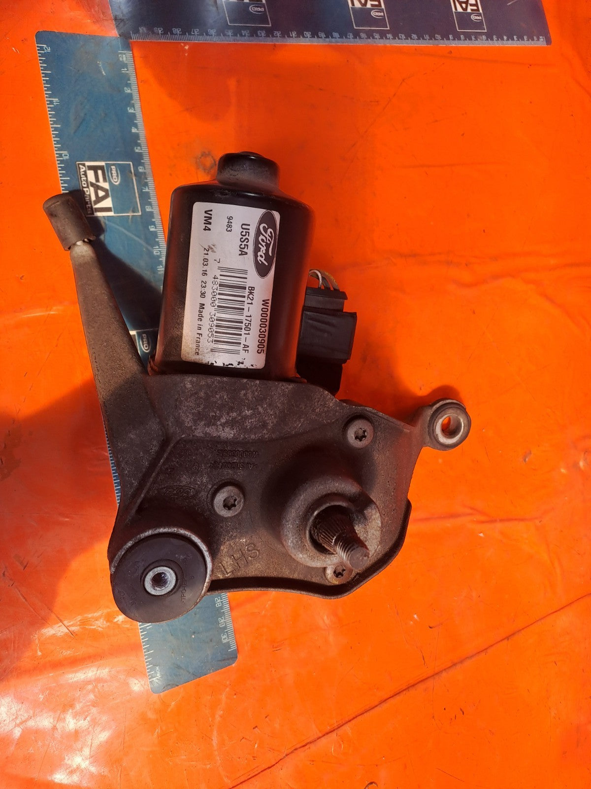 ✅2016 Ford Transit Custom Wiper Motor Front Left BK21-17501-AF + Warranty A373 - Image 7